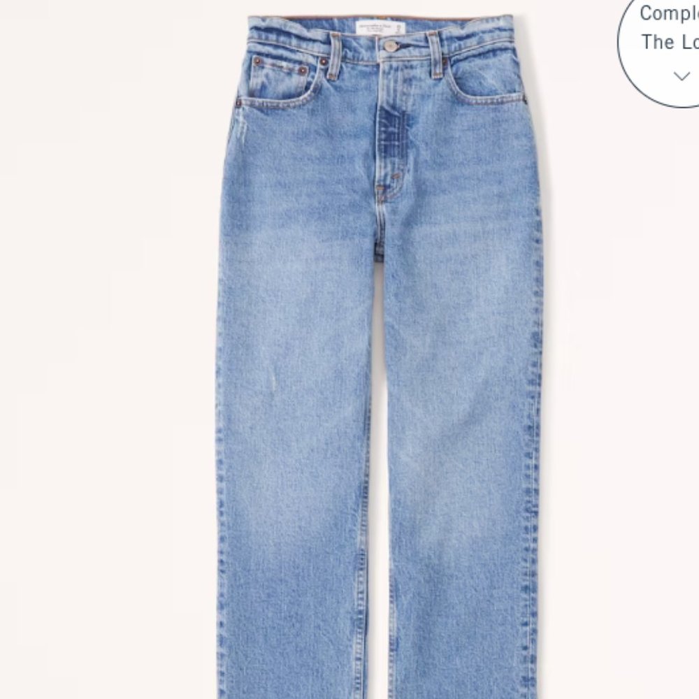 A&F Ultra High Rise 90s Straight Jean
